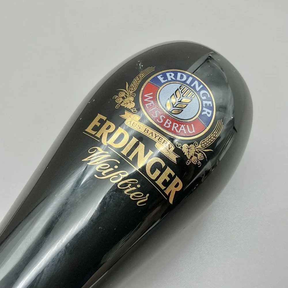 Erdinger Weissbier Beer Tap Handle Black Bar Pull Germany Draft Tower Pub